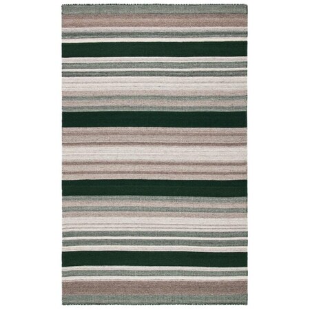 Safavieh 6 x 6 ft. Dhurry Contemporary Square Flat Weave Rug Green & Grey DHU628Y-6SQ